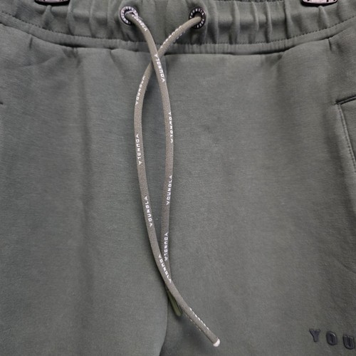 YoungLA Pants Jogger Sweatpants Pump Covers Size Large Green Side Tape - Picture 3 of 4