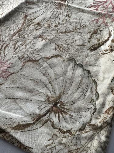 Pottery Barn Euro Pillow Cover Seashell Shell Coral Natuical Coastal 24" Neutral - Picture 13 of 22