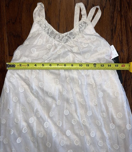 Isobella & Chloe Girls Ivory Embroidered Lace Sleeveless Maxi Dress Sz 14- NWT - Picture 5 of 11