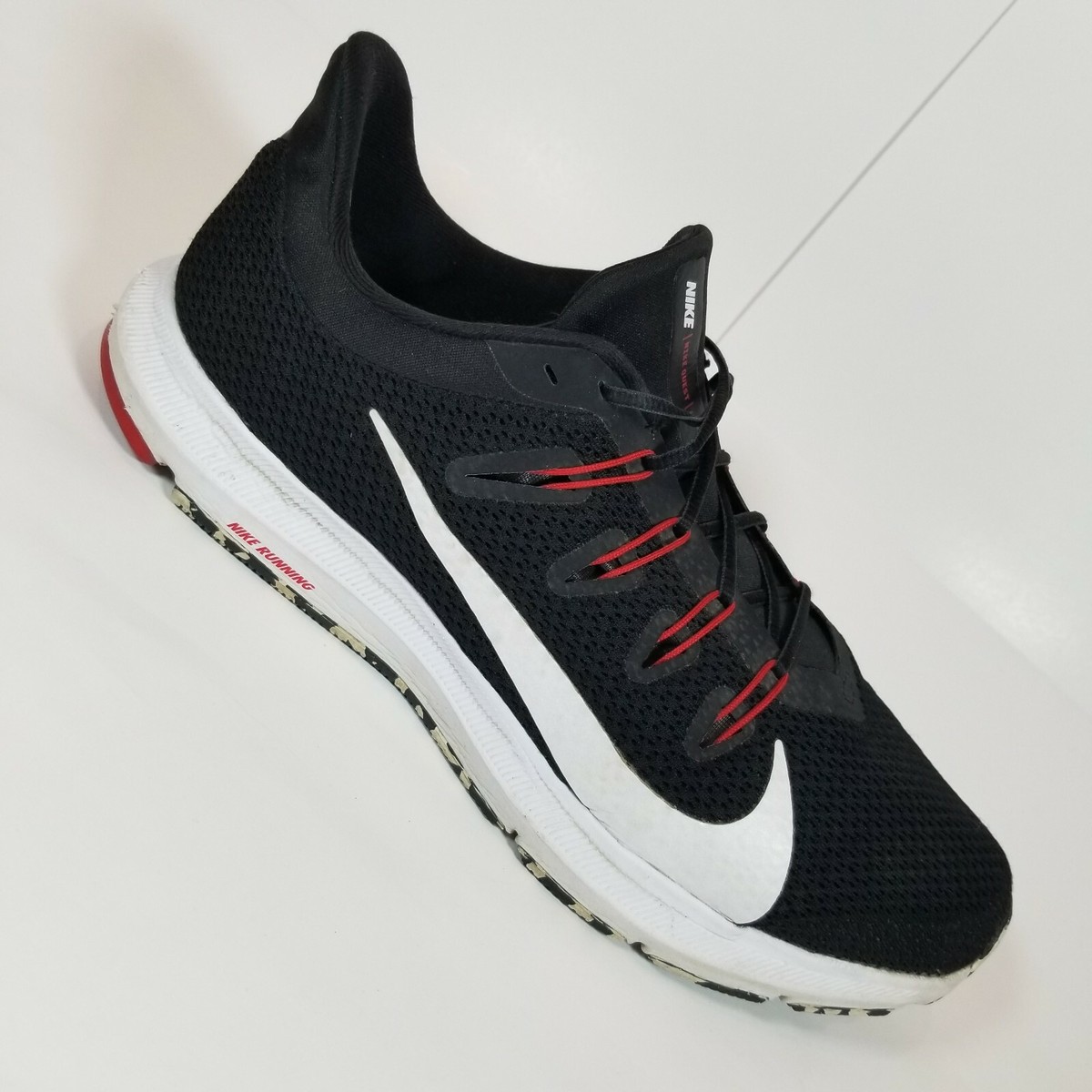 Nike Quest 2 Black/White/Red Running Shoes CI3787-008 Men's Nike Quest 2 Black/White/Red Running Shoes CI3787-008 Men's
