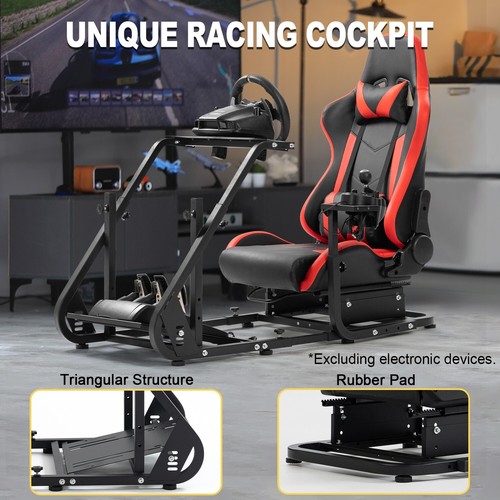 Marada Racing Simulator Cockpit with Seat Fit Logitech G29 G920 Thrustmaster T80 - Picture 8 of 21