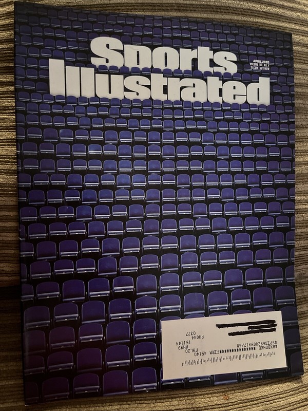Sports Illustrated Magazine April 2020 Empty Stadium Seats Cover New