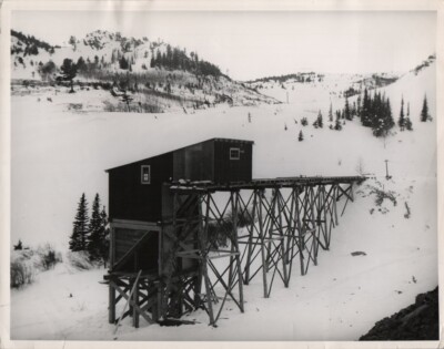 Silver Mine Winter Locked In Colorado Rockies Ore Sorting House 8 x 10 Photo