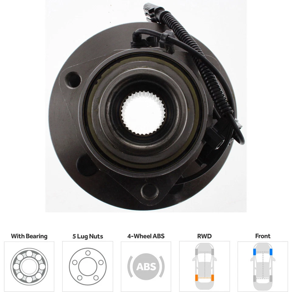 Kit de buje de rueda para Dodge Dakota Mitsubishi Raider 2005-2011 Foto 2 de 4