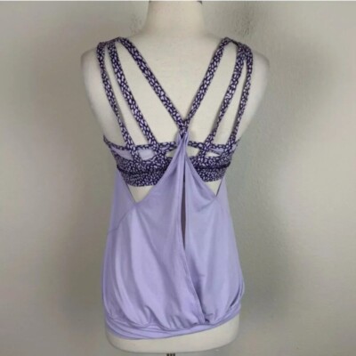 Lululemon Nouveau Limits Tank Lilac / Miss Mosaic Lilac Deep Zinfandel Tank 6