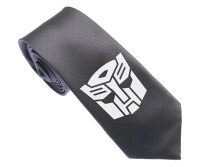Transformers Men Woven Skinny Groom 2.5" Party Tie Necktie Cufflink Cuff Link - Image 1 of 3