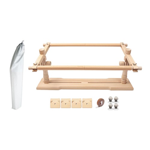 Cross Stitch Frame Scroll 1 Set Embroidery Frame Wood Needlework Table Stand - Picture 2 of 12