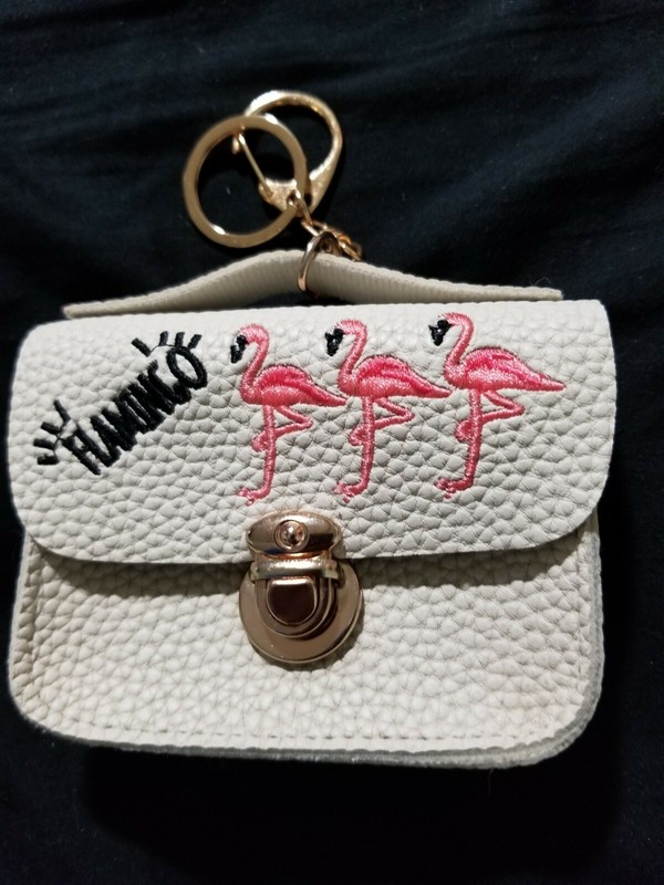 DHgate Leather Flamingo Credit Card Holder