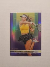 2024 Topps Chrome Tennis Emma Raducanu #198 Purple Refractor 18/499
