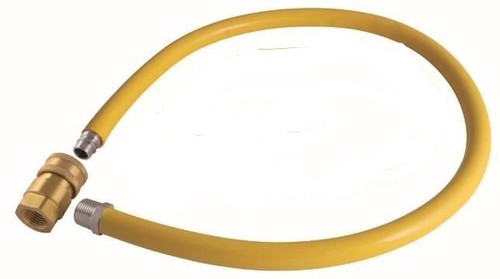 Flexible Commercial Gas Hose 1.25m Quick Release Connecting Pipe 1/2" BSP 1250mm - Picture 2 of 2