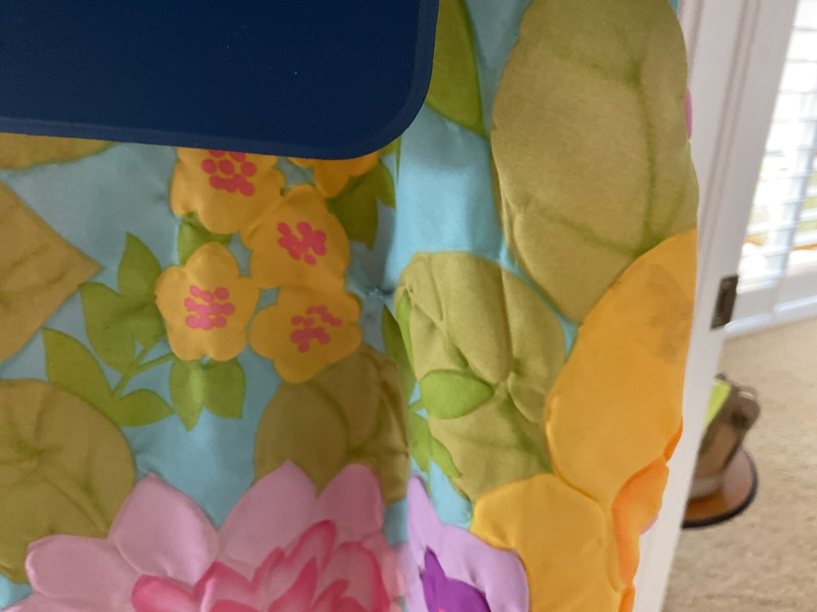 STELLA FAGIN VINTAGE 60s FLORAL PRINT ROBE/HOUSED… - image 7