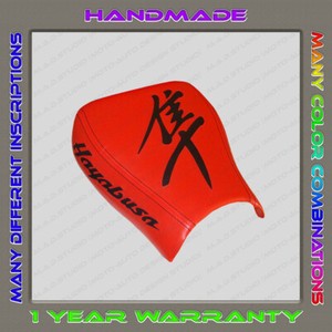 Custom-Red-Black-Front-Seat-Cover-Suzuki-GSX1300R-Hayabusa-99-07-First-Gen