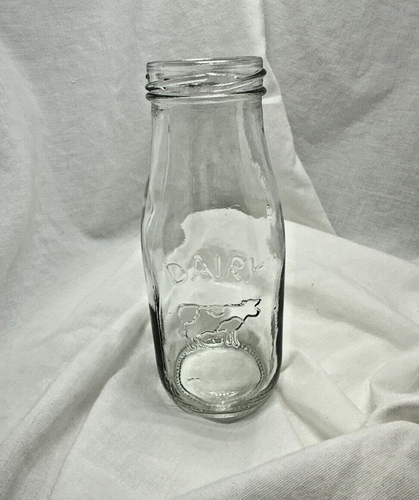 6" Cow "DAIRY" Glass/Milk Bottle✨ So Many Possibilities for These Cute Bottles!✨
