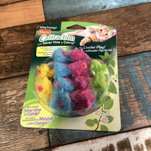 Hartz Cattraction Kitty Frenzy Cat Toy with 12 Silver Vine & Catnip Mice Multi - Picture 11 of 13