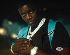 Akon signed Trouble Lonely Locked Up Konvicted 8x10 Photo w/ PSA DNA AO78591