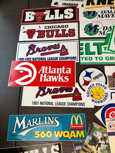 Vintage Early 1990s Sport Card Fan Mail Sticker Lot, Portraits, Uncut, Schedules - Picture 3 of 18