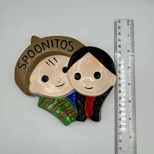 Chalkware Kitschy Kitsch Spoon Rest Spoonito Kitchen Retro Style - Picture 4 of 4