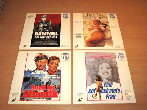 4 x LASERDISC SAMMLUNG - DEUTSCH PAL VERSION