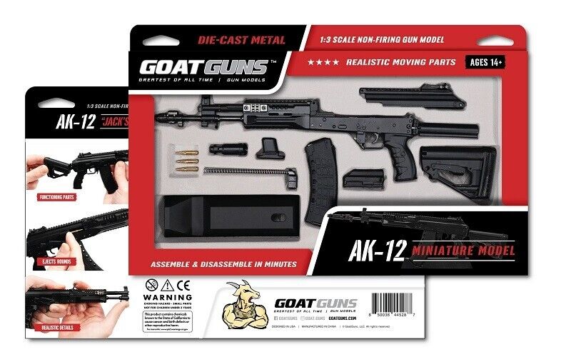 Goat Guns 1/3 Scale Die Cast AK12 Model, Black | eBay Goat Guns 1/3 Scale Die Cast AK12 Model, Black | eBay