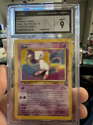 Mew Promo CGC 9 MINT - 2000 Pokemon League Black Star 8 WotC