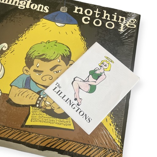 The Lillingtons Nothing Cool Split 12” - Idiot Word Search,Gray Marbled Vinyl NM - Picture 4 of 7