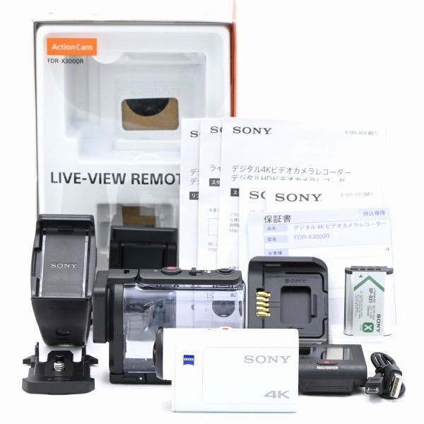 SONY Digital 4K Video Camera Recorder Action Cam FDRX3000R EXCELLENT