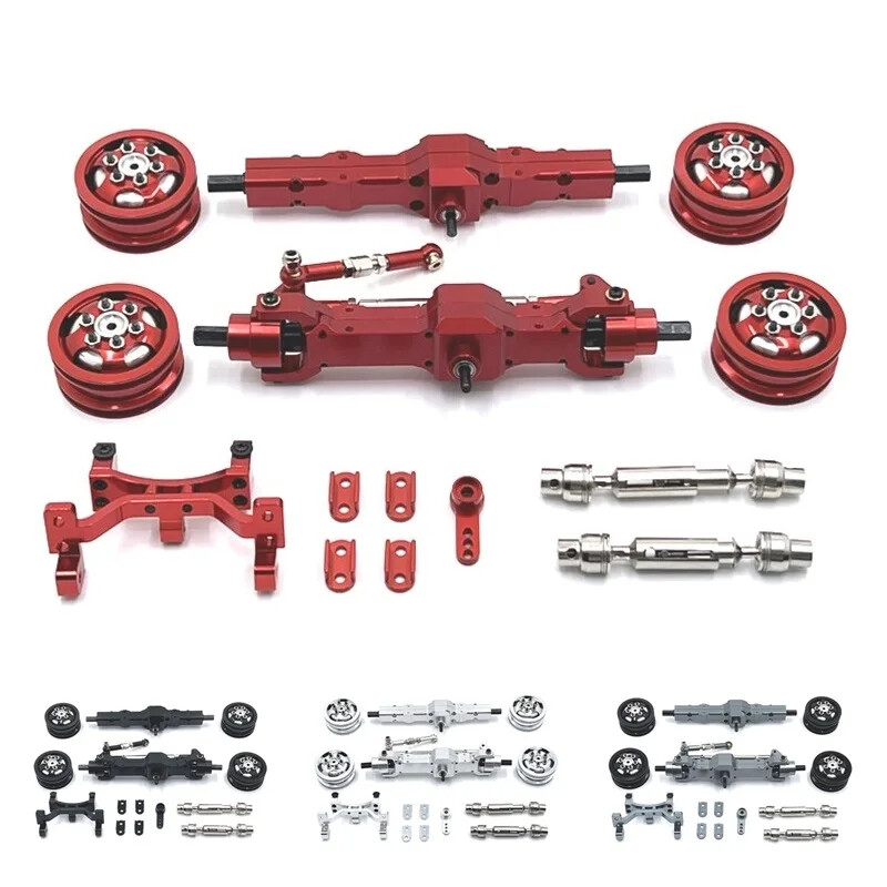 wpl c74 ファーストロットモデル WPL C74 Metal Front and Rear Axle Link Rod Pull Rod Mount Drive