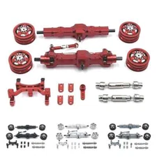 WPL C74 Metal Front and Rear Axle Link Rod Pull Rod Mount Drive Shaft Wheel Rim