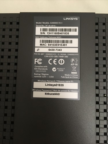 Linksys EA6900 AC1900 1900 Mbps 5 Port Wireless Router - Picture 9 of 12
