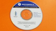 Motorola SURFboard Cable Modem Installation CD Disc 2002