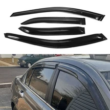 4Pcs for 98-02 Accord 4DR Sedan Mugen Style 3D Wavy Tinted Window Visor Vent 5S