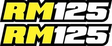 RM 125 Swingarm Airbox Number Plate Sticker Decal