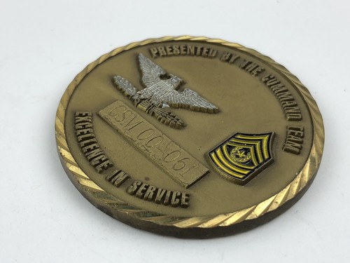Fort Leavenworth Army Challenge Coin Command Sergeant Major CSM-0061 - Picture 9 of 12