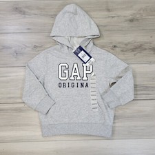 GAP Pullover Hoodie Kids XS 4-5 Gray Heather New