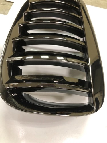 MIT CHROMED PIANO RED FRONT KIDNEY GRILLE BMW E63 E64 6 SERIES 2004-2010 - Picture 5 of 8