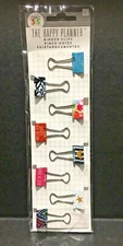 Me & My Big Ideas Create 365 The Happy Planner Binder Clips Set of 8 New