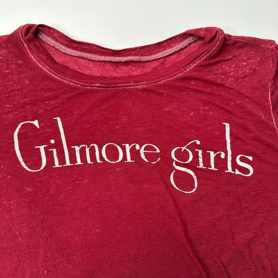 Gilmore Girls Shirt Women Medium Spell Out TV Show Light Sheer Top Party Core Go Foto 2 de 4