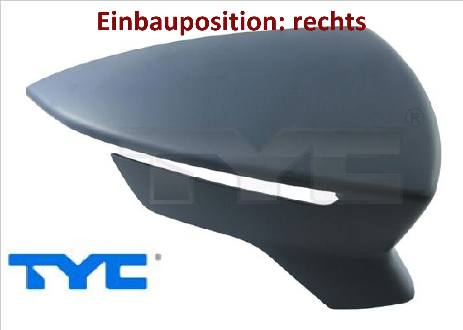 Tyc 331-0077-2 Abdeckung FüR AußEnspiegel Rechts FüR Seat-image