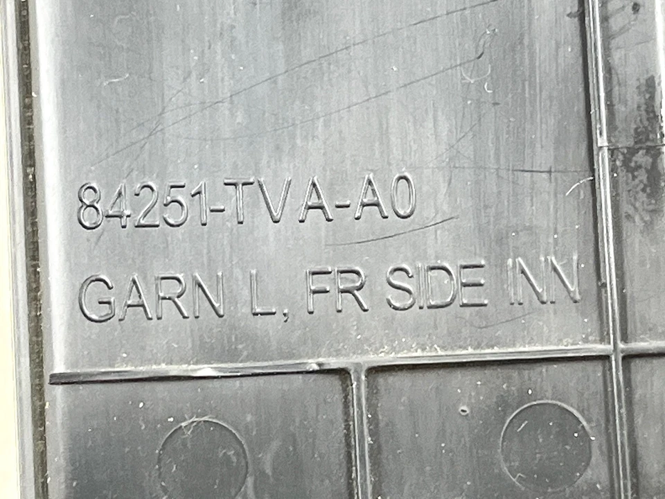 18-25 HONDA ACCORD DELANTERO IZQUIERDO LADO CONDUCTOR PUERTA UMBRAL PLACA EMBELLECEDOR CUBIERTA PANEL OEM Foto 4 de 4