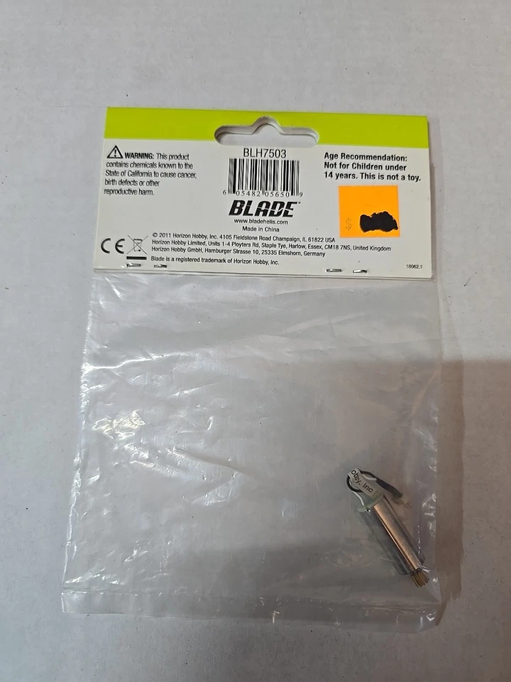 BLADE BLH7503 = MOTOR W/PINION, CLOCKWISE ROTATION: mQX (NEW) - Image 2 of 2