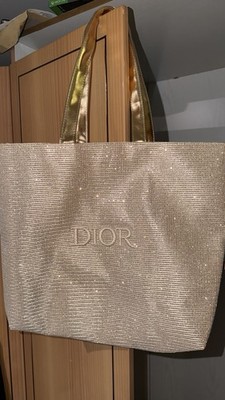 [UK STOCK] DIOR BEAUTY HOLIDAY GLITTER CHRISTMAS 2025 GIFT TRAGETASCHE - GOLD LARGE