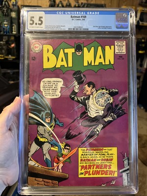 DC Comics Batman #169 CGC 5.5 2nd Silver Age Penguin Appearance
