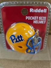 PITT PITTSBURGH PANTHERS 2025 CLAM SHELL POCKET PRO FOOTBALL HELMET RIDDELL