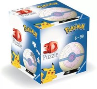 Ravensburger Spiele Puzzle-Ball PokéMon Heilball 3D | Ab 6 Jahren | 54 Teile