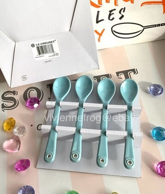LE CREUSET SATIN BLUE CAFE TEASPOON TEASPOONS TEA SPOONS TEA SPOON