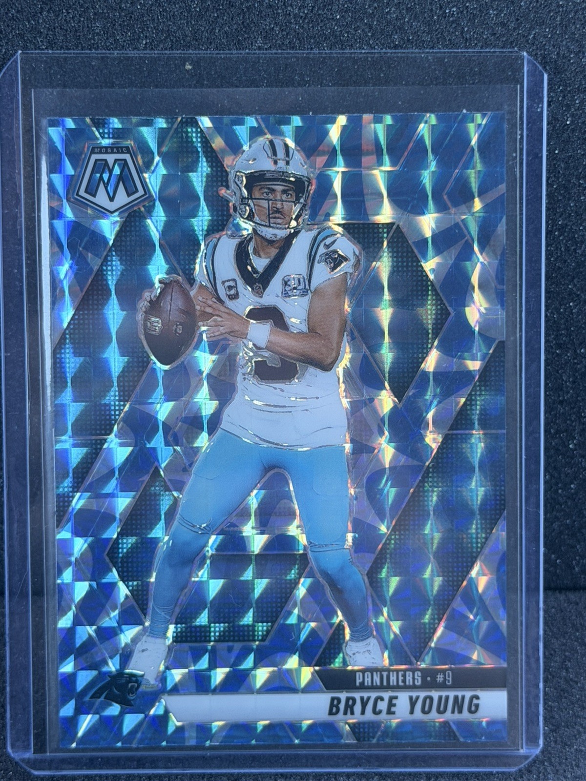 2025 Panini Mosaic Bryce Young #86 Blue Reactive Carolina Panthers