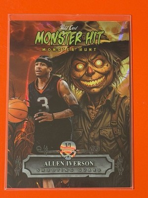 2025 Wild Card HAUNTED HITS ALLEN IVERSON  Monster Hunt RARE SSP 1/1  THE ANSWER