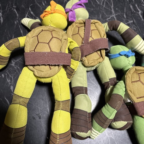 Lot Of 4 TMNT Plush 2014 teenage mutant ninja turtles Large Nickelodeon 10” Set - Picture 11 of 13