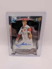 Aaron Watson 1st Auto 2025 Topps Bowman Chrome Draft Baseball Card