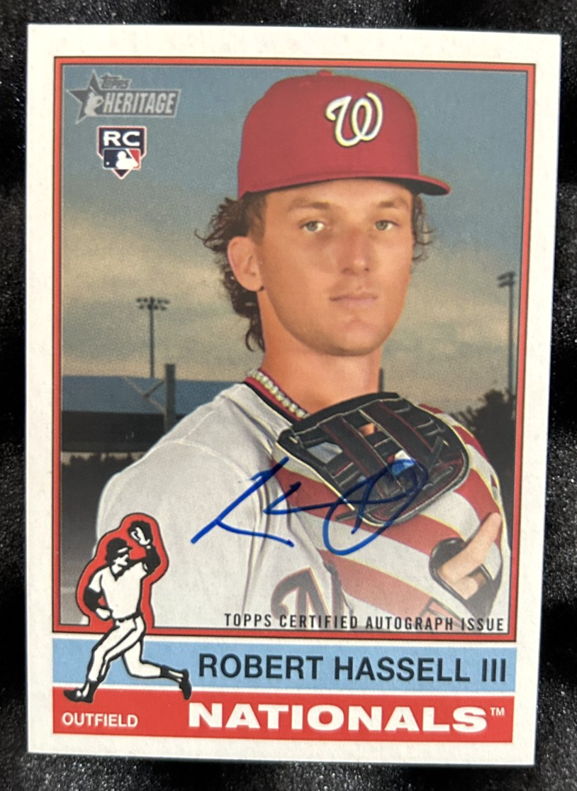 2025 Topps Heritage - Robert Hassell III - #ROA-RHA - Real One Auto - On Card RC